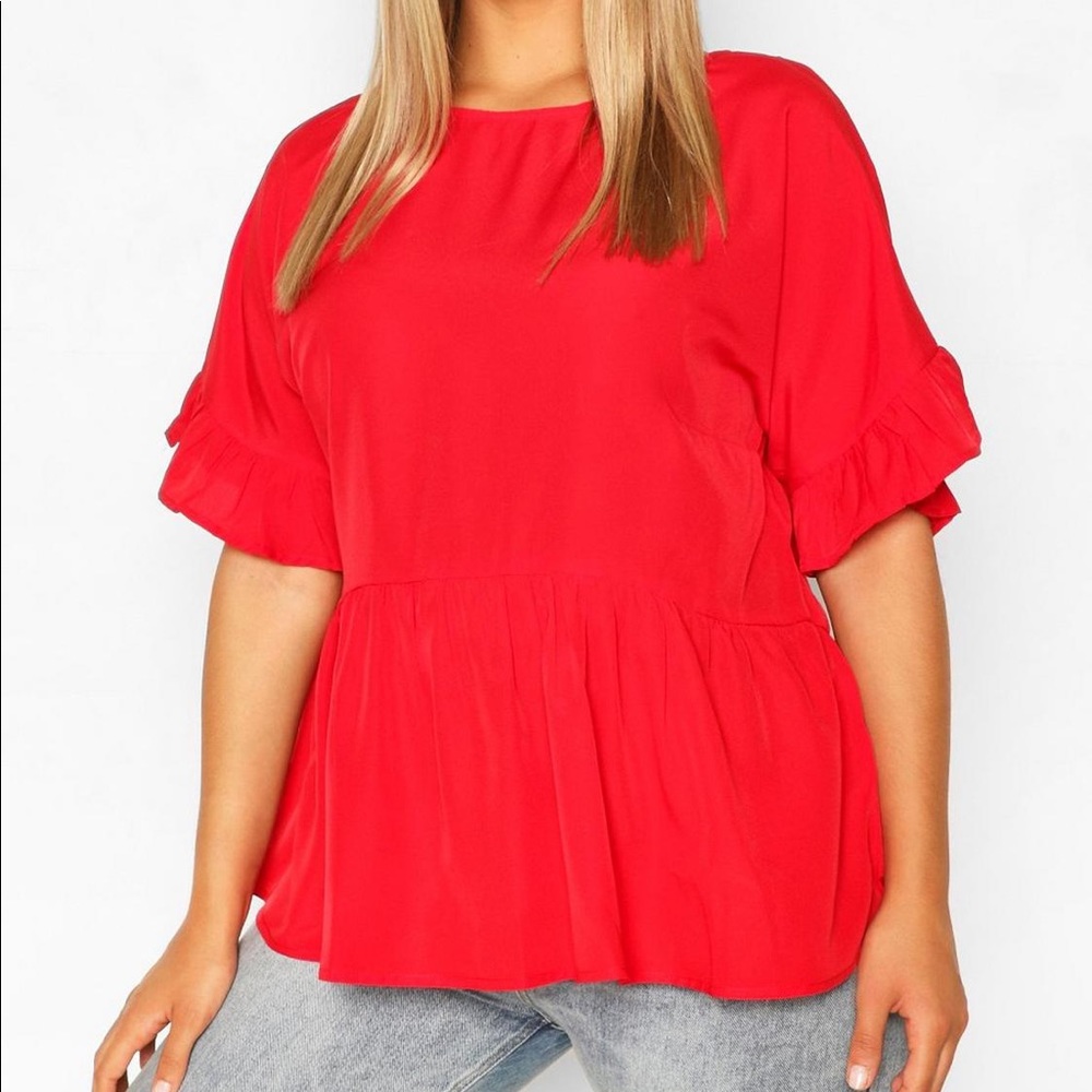 Cross Cross Back Smock Top